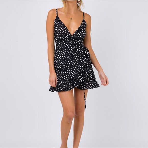 Princess Polly Her Jewel Mini Dress Sz 10 NWT Black and White.Armpit to armpit - Picture 10 of 11